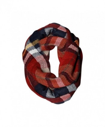 All American Plaid Tartan Infinity Scarf Funky Monkey Fashion Warm Cozy Scarves - CO1874W8756