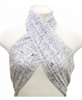 Mathematics Infinity Scarf Capanni White in Fashion Scarves