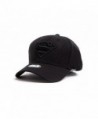 myglory77mall Superman Shield Embroider Baseball Cap Spandex Fitted Trucker Hat - All Black - C912ETTEYJ7