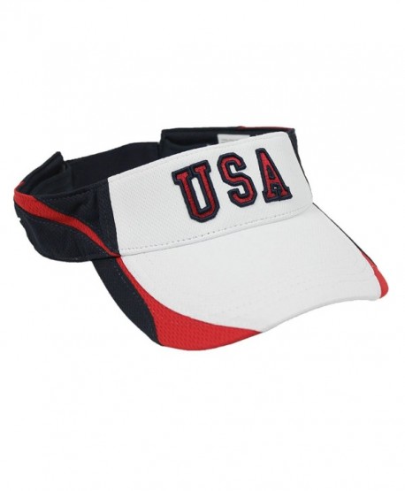 Patriotic White USA Visor - CB11CGEMICX