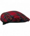 Authentic Royal Stewart Tartan Golf Cap - Made In Scotland - C011IWEFZVH