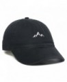 Outdoor Cap Mountain Dad Hat - Unstructured Soft Cotton Cap - Black - C5188LGO8TZ