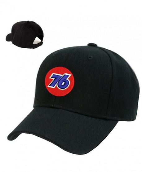 *76* Gas Station Black Embroidery Adjustable Baseball cap Souvenier Gift Unique Hat - CM127AIC571