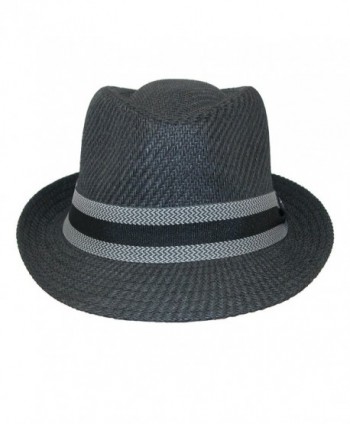 Dorfman Pacific Fedora Striped Medium