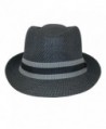 Dorfman Pacific Fedora Striped Medium