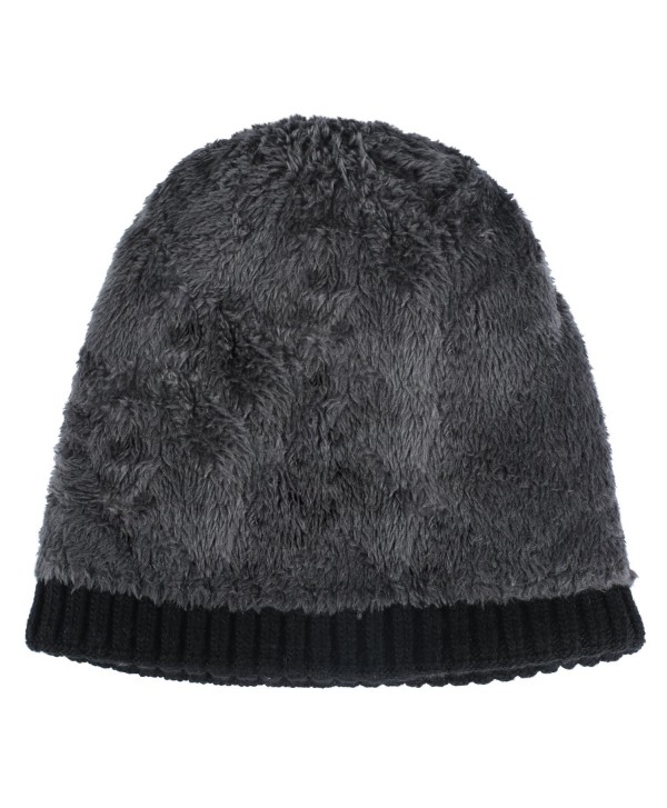 Wool Cuffed Plain Beanie Warm Winter Knit Hats Unisex Watch Cap Skull ...