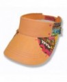 Hothead Wide Brim Sun Visor Hat in Graffiti with Melon Denim - CL11LY2HWCT