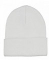 Milani Winter Fashion Thick Warm Knitted Beanie Hat Cap with Cuff - White - CZ11PXAZSHX