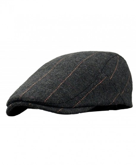 Men's Classic Wool Cabbie Driving duckbill Hat IVY Flat Cap newsboy Hat ...