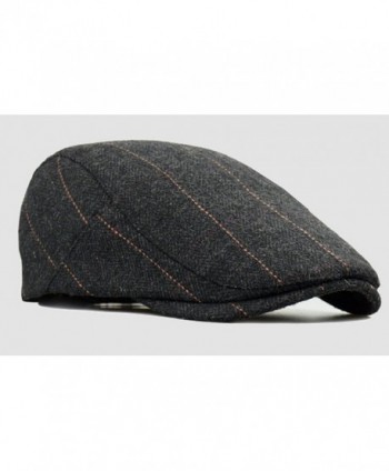 Men's Classic Wool Cabbie Driving duckbill Hat IVY Flat Cap newsboy Hat ...