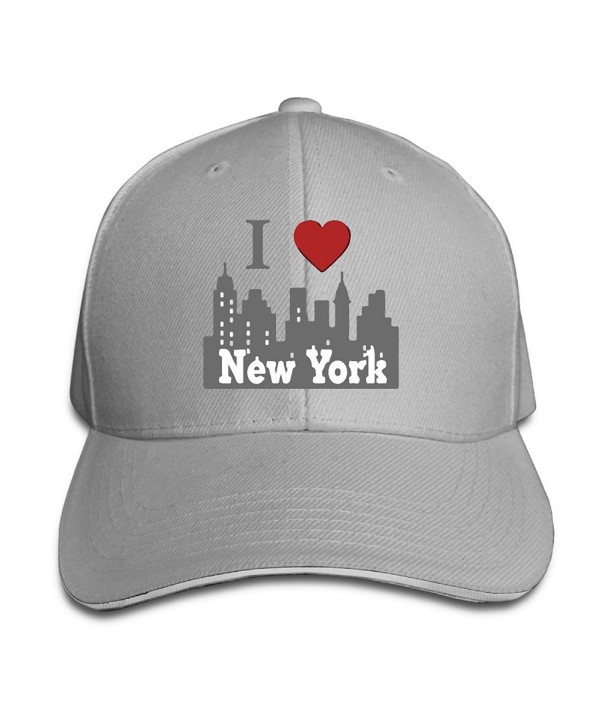 I Love New York NY Skyline Unisex Breathable Slouchy Beanie - Ash - CA17YIO5L26