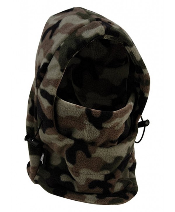 Full 90 Eforstore 6 In 1 Thermal Fleece Balaclava Hat Hood Police SWAT Ski Bike Wind Stopper Mask - Camouflage - CQ12NZ7JJD9