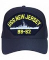 USS New Jersey BB-62 Baseball Cap. Navy Blue. Made in USA - CW12O4QY9MC