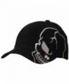 Skull Skeleton Cotton Adjustable Baseball Cap - Black/Grey - CC110H0B9MX