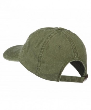 Fishing Green Fly Embroidered Washed in Men's Baseball Caps