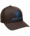 Ariat Men's Brown Blue Half Mesh Hat - Brown - CW11LXM5IDZ