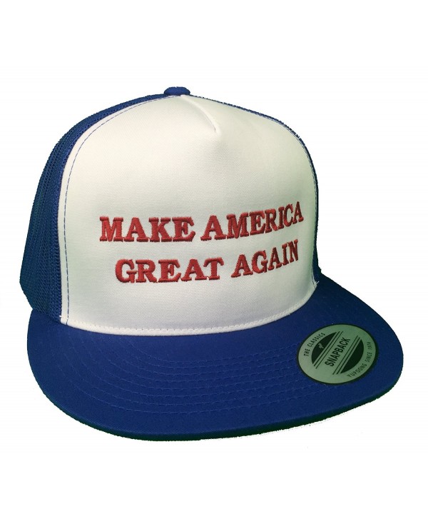 Make America Great Again Donald Trump Hat - Red- White & Blue - C612EM34BH5