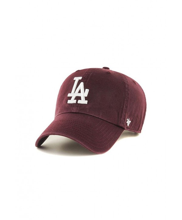47 Brand MLB Los Angeles Dodgers Clean Up Cap - Dark Maroon - CR17X65A05S
