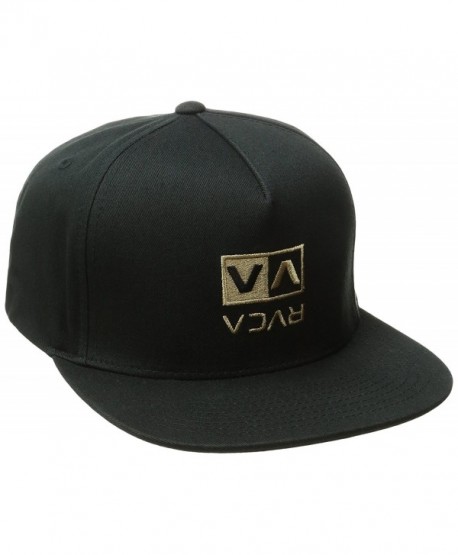 RVCA Men's Upside Snapback Hat - Black - CS12FHMGILH