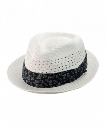 NYFASHION101 Paisley Vented Unisex Fedora