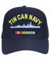 Armed Forces Depot Tin Can Navy With Destroyer and Ribbons Baseball Cap. Navy Blue. Made In USA - CA12O6FN6NJ