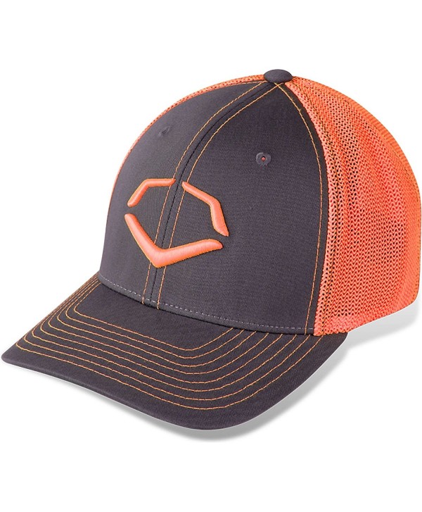 Evoshield Trucker Flex Fit I Hat Neon Orange/Grey 243008.650 - Charcoal/Orange - CC11JP9OWCB