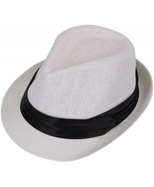 Men / Women's Classy Vintage Fedora Hat - White - CW184X0IYAC