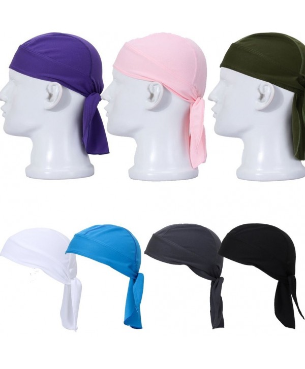 Lilyy Outdoor Cycling Running Double Dry Dew doo Rag headwrap skull cap hat - 7pcs(show as picture) - CI11ZV99QZH