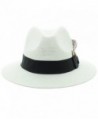 Milani FD 166FSM Panama Straw Fedora White