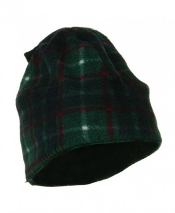 Plaid Design Winter Fleece Hat