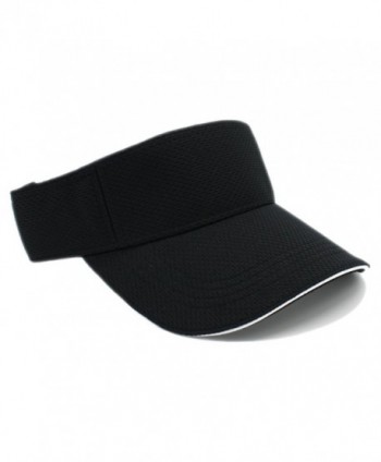 LAFSQ Moisture Management Out Door Sports Sun Visors- Quick Dry Hat - Black - CI182ADROWQ