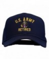 E4hats US Army Retired Military Embroidered Cap - Navy - CE11TX708RD