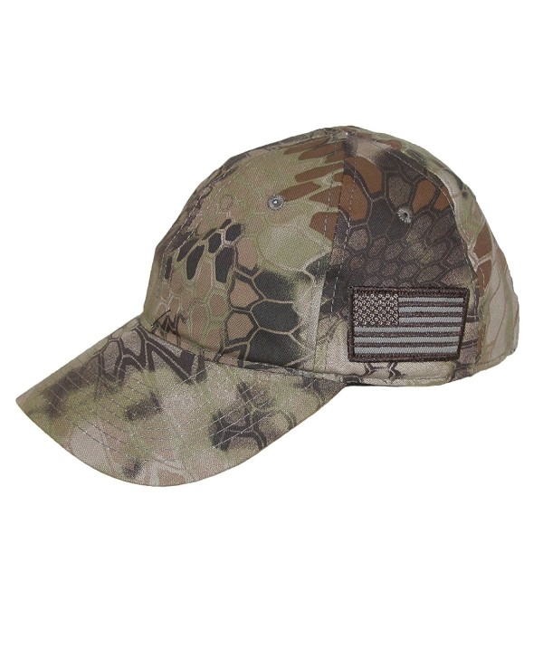 Kryptek Tonal Side American Flag Cap - Highlander Khaki - CE12E06WFYZ