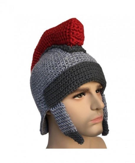 Kafeimali Men's Knight Knit Beard Hat Original Barbarian Warrior Halloween Caps - Gary D - C21872SC2IX