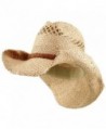 Raffia Hat with Band-Light Brown Band - CB11173800D