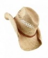 Raffia Hat Band Light Brown Band in Men's Cowboy Hats