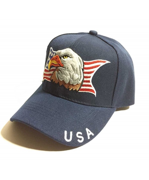 Patriotic USA American Eagle American Flag Baseball Cap Embroidered ...