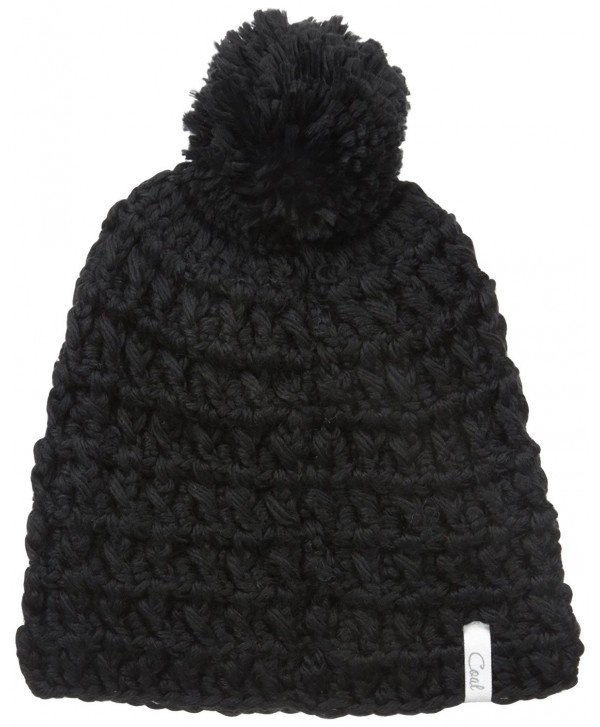 Coal Men's The Waffle Beanie - Black - C512B0ZL62V