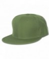 Blank Flat Bill Baseball Hat - Olive - CV112BY30XT