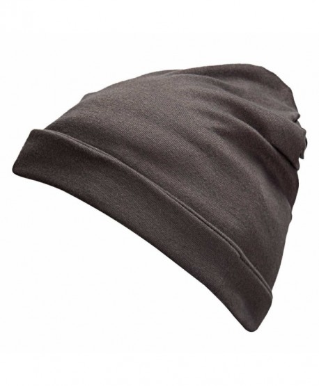 Winter Classic 2 In 1 Baggy Hat and Neck Wrap Scarf Beanies Cap Hat For Women Men - Gray - CC12LAYPR8Z