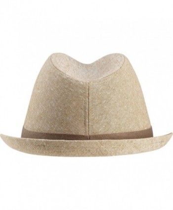 Life good Linen Fedora Brown