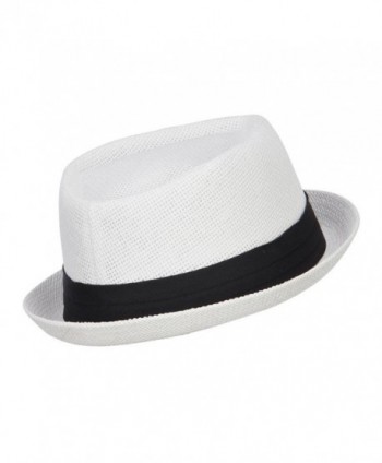 Hatiya Solid Upbrim Pork Fedora in Men's Fedoras