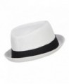 Hatiya Solid Upbrim Pork Fedora in Men's Fedoras