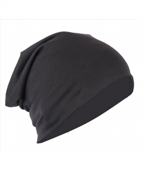 Finger's Unisex Trendy Slouchy Beanie Cap - One Fits All - Black - CZ12MIN4VY9