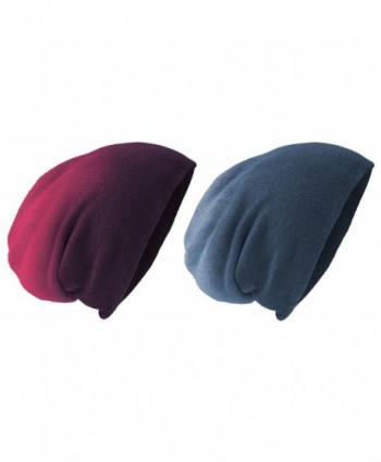 District Acrylic Beanies Set_Eggplant Dye_One - Set of Eggplant Dip Dye & Navy Dip Dye - CN1259M01GX