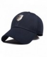 CACUSS Men's Sailing Style Cotton Structured Baseball Cap Adjustable Buckle Closure Sports Golf Hat - B0083_navy - C317YD23MQE