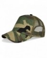 VOBOOM Mesh Hat Trucker Cap 5 Pannel Vintage Men & Women Baseball Cap - Green Camo - CB1849M0HYR