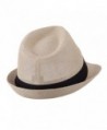 Pleated Hat Band Straw Fedora