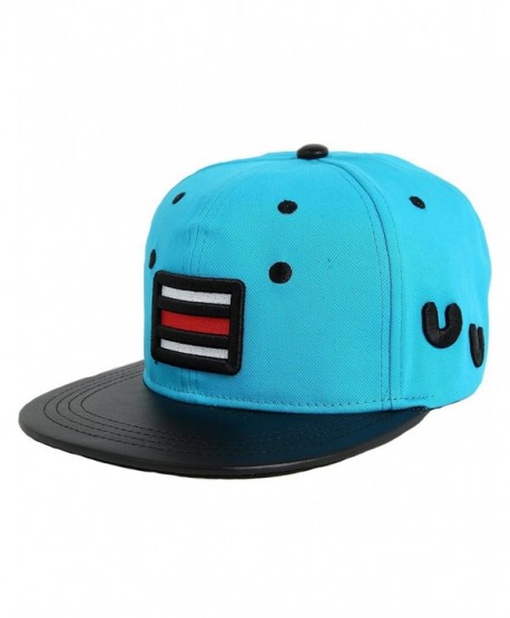 SSLR Men's Cartoon Snapback Baseball Caps - Blue - CY11KZUAIBR