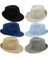 Jytrading Fedora Summer Protection Hat Navy in Men's Fedoras